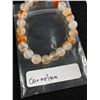 Image 2 : 2 New Stone Stretch Bracelets - Carnelian & Picasso