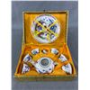 Image 1 : Very Nice Vintage Asian Dragon Design Mini Tea Set In Clothed Display Box