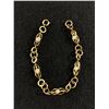 Image 1 : Gold Tone Chain & Pearl Bracelet. Approx. 7" L