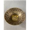 Image 2 : Vintage Scandinavian Style Embossed Brass Bowl. Approx. 7" Diam x 3" H