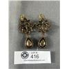 Image 2 : Pair Of Rhinestone Earrings