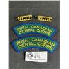 Image 1 : Vintage Royal Canadian Dental Corps Shoulder Title Pair & RCDC Brass Shoulder Titles Insignia Pair