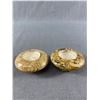 Image 1 : 2 Fossilized Stones Made into Tealight Holders'