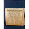 Image 3 : 2 Vintage Folk Art Carved Panels Plus Wooden Sign