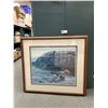 Image 2 : Framed Numbered Print. Sea Otters. By Calvert 31" x 27" Plus a Framed Polar Bear Print NO SHIPPING