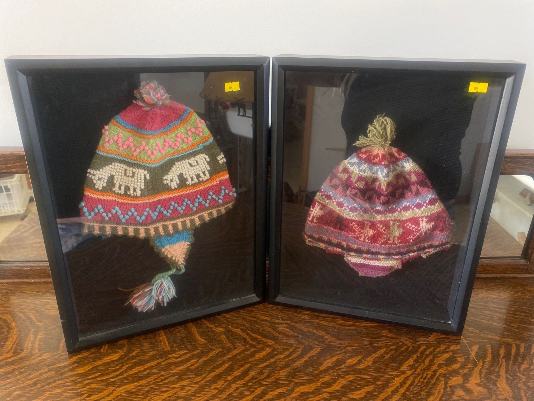 Indigenous Toques Framed Indigenous Toques 13x16 - Beck Auctions Inc.