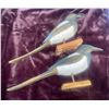Image 1 : One of a Kind Original Canadian Hand Carved Magpies 20x7