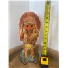 Image 1 : Vintage Ceramic Indigenous Child In Head Dress & More 8x16