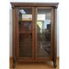 Image 1 : Stunning Tiger Oak Curio 4 Interior Shelves 44x16x61