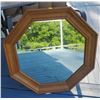 Image 1 : Octagonal Wood Mirror 28x28