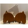 Image 7 : Horse Themed Decor Wood Book Ends Stone Art Souvenirs & More