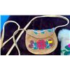 Image 4 : Beaded Leather Purse w/ Rabbit Fur Moccasin Boots