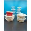 Image 1 : Assorted Glass Food Storage Containers w/ Lids & Casserole Dishs