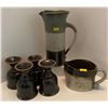 Image 1 : Stoneware Pottery Jugs & Goblets