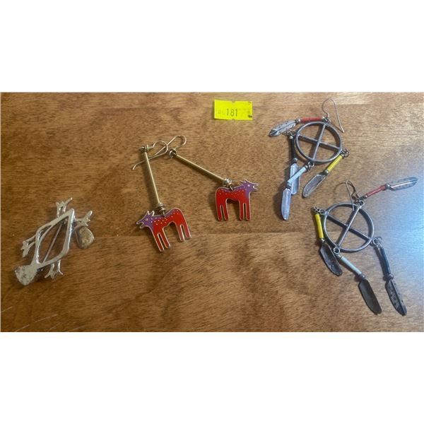 Silver w/ Beadwork Indigenous Jewelry