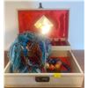 Image 1 : Vintage Jewellery Box 9x10 w/ Indigenous Accessories