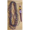 Image 3 : Navajo Beaded Jewellery w/ Anne Klein Leather Wrist Watch
