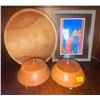 Image 1 : Wooden Hand Made Tureens with Lids & Large Teak Bowl  Arabian Night Framed Print