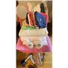 Image 1 : Assortment Of Towels, Facecloths, Hand Soap, Blow Dryer, Curling Iron & More!!