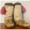 Image 1 : Antique Traditional Snoeshoe Mukluks First Nations Cultural Moccasin Indian Boots