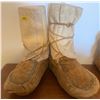Image 1 : Tradional First Nations Wrap Around Vintage Moccasins