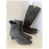 Image 1 : Pair of Ladies Leather Boots Size 7.5