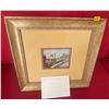 Image 1 : Scuola Del Moaico Landscape Painting 15x15 Certificate of Authenticity Included
