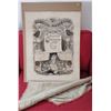Image 1 : Vintage Art Print w/ Blank Tapestry Flag