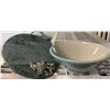 Image 2 : Assorted Stoneware Pottery Collection w/ Beautiful Sone Sphere