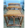 Image 3 : Bamboo Nesting Tables Vintage 22x16x23 3 Count