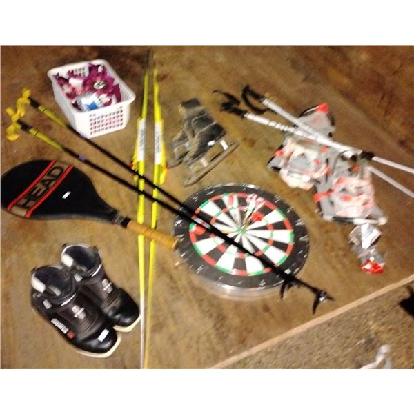 Sports Enthusiasts Hobby Lot Ice Skates Snow Shoes Skiis & More