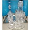Image 1 : Assorted Crystal Stemware Candy Dish Serving Set & More