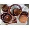 Image 1 : Wood Bowl Assortment w/ Bonus Ceramic Cookware