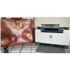 Image 1 : HP Laserjet Printer M209DWC w l/ Vintage Monogramed Leather Briefcase