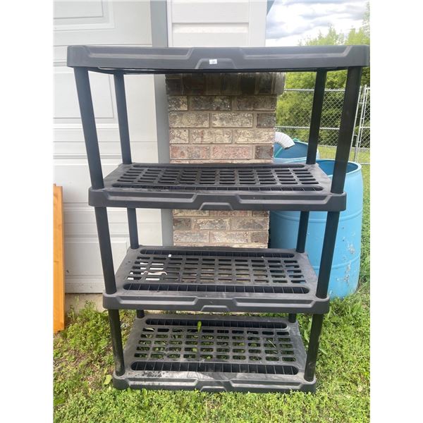 4 Tier Plastic Utility Shelf 36x25x55