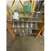 Image 1 : 2 Metal Utility Shelves & The Contents 35x17x70
