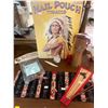 Image 1 : Mail Pouch Tobacco Metal Promotional Collectable Aztek Wood Idol Dream Catcher Kit & More