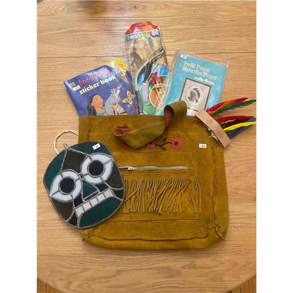 Beautiful Handcrafted Hyde Satchel w/ Exquisite Bead Work