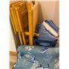 Image 1 : Wood Tv Tables & Stand & Utility Basket on Casters