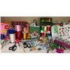 Image 2 : Complete Gift Wrap Station Bags Decorative Paper Ribbon Bows Tissue & More