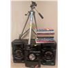 Image 1 : Sony CD/Cassette/AM/FM Music Console w/ Speakers Tripod & More