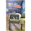 Image 1 : Qty 2 Wooden Stools & Contents: Power Tools, Hardware, etc