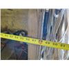 Image 17 : Rolling Plywood 2-Section Storage Unit & Contents: Straps, Tools, etc 48" x 24" x 64"H