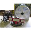 Image 1 : Qty 2 Tabletop Fans & Craftsman CMXELAYMPL1033 Work Light