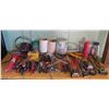 Image 1 : Multiple Hand Tools, Grease Guns, Measuring Tapes, Wire, Hardware, etc