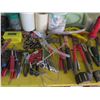 Image 3 : Multiple Hand Tools, Grease Guns, Measuring Tapes, Wire, Hardware, etc