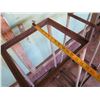Image 8 : Qty 2 Rolling Metal Frame Carts 14" x 12" x 48"H