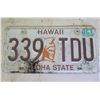 Image 1 : Hawaii Aloha State 92 License Plate 339 TDU