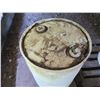 Image 2 : Plastic 50 Gal Drum w/ Metal Faucet (empty)