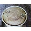 Image 2 : Plastic 50 Gal Drum w/ Metal Faucet (empty)